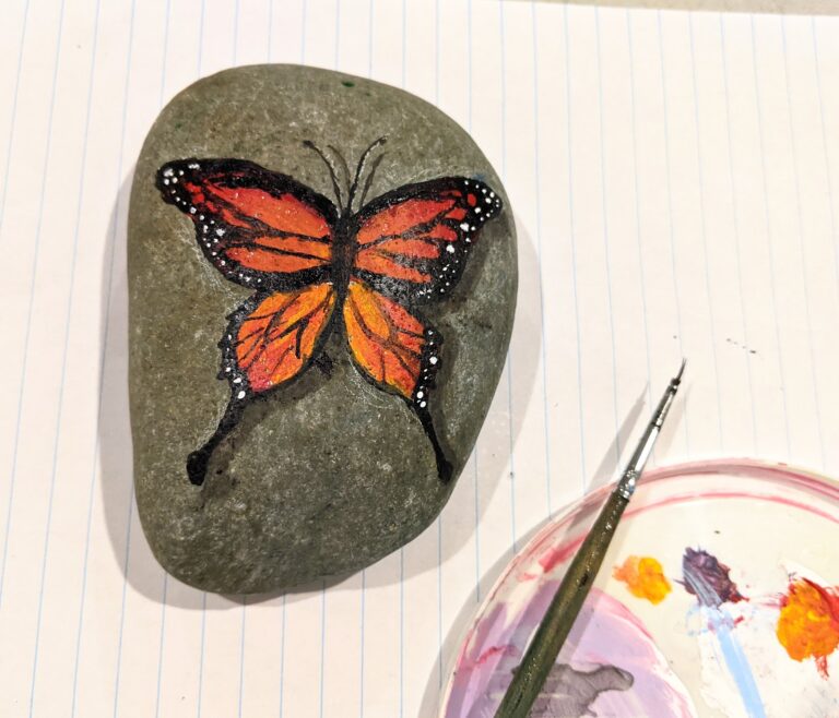 3d Butterfly Acrylic Painting
