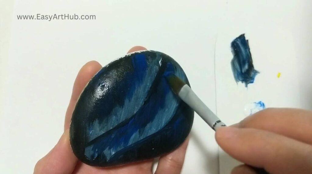 Northern Lights Acrylic Painting On A Rock: Step By Step Tutorial – Easy  Art Hub